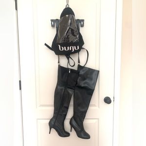 Alessia Burju garter thigh high boots